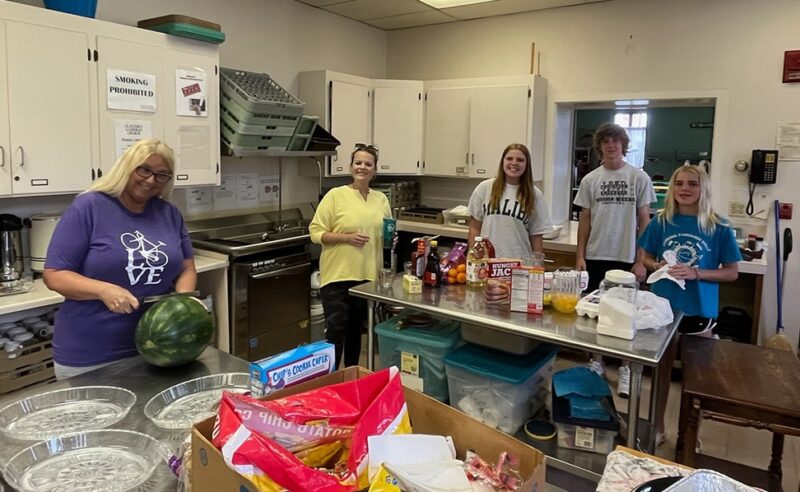 Volunteer Group in Kitchen